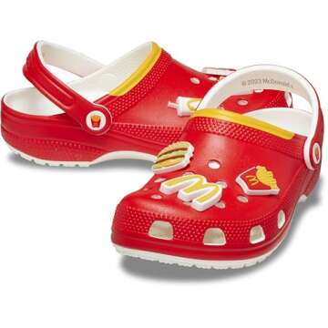 Crocs Unisex McDonald's X Classic Clog, Multi, Numeric_10 US Men