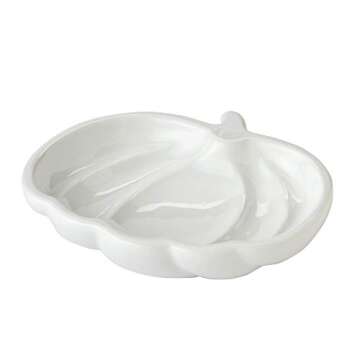 Charming SKL Home Harvest Pumpkin Vanity Tray - Unique White Design