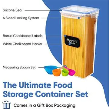 Airtight Food Storage Containers Set for Kitchen Organization