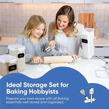 Airtight Food Storage Containers Set for Kitchen Organization