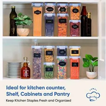 Airtight Food Storage Containers Set for Kitchen Organization