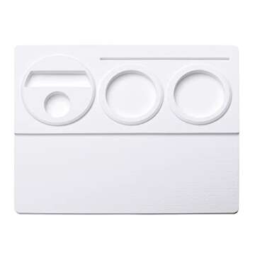 Normcore Tamping Mat - White Espresso Tamping Station - Coffee Tamper Mat - Patent Pending - Portafilter Mat For Baristas - Food Grade Non-Slip Silicone