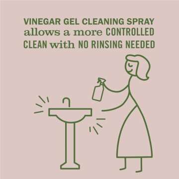 MRS. MEYER'S Vinegar Gel Cleaning Spray, Apple Blossom Scent