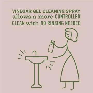 MRS. MEYER'S Vinegar Gel Cleaning Spray, Apple Blossom Scent