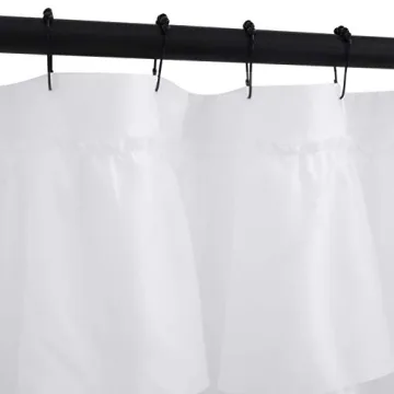 Elegant Ameritex Ruffle Shower Curtain for Stylish Bathrooms