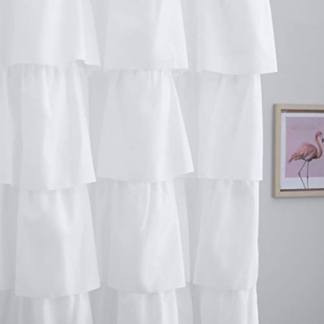 Elegant Ameritex Ruffle Shower Curtain for Stylish Bathrooms