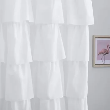 Elegant Ameritex Ruffle Shower Curtain for Stylish Bathrooms