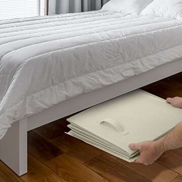 Sorbus Toy Chest with Flip-Top Lid, Kids Collapsible Storage for Nursery, Playroom, Closet, Home Organization, Large (Pattern - Chevron Gray)