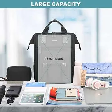 Durable LOVEVOOK Laptop Backpack for Women - Stylish & Functional