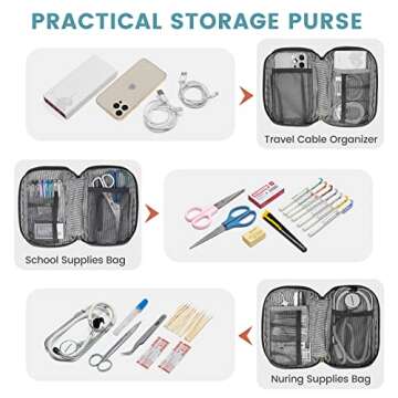 LOVEVOOK Laptop Backpack for Women Work Travel Commuter Backpack Business Computer Bag Doctor Nurse Bags College Backpack Purse, 17 Inch, Black-black