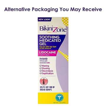 Bikini Zone Medicated After Shave Gel with Lidocaine, 3 Pack – Instant Relief and Nourishment for ...