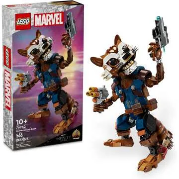 LEGO Marvel Rocket & Baby Groot Minifigure Set