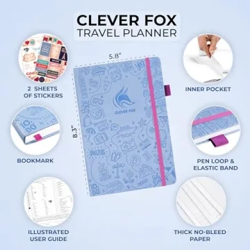 Clever Fox Travel Journal - Ultimate Trip Planner & Organizer