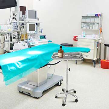 Versatile Height Adjustable Mayo Instrument Stand