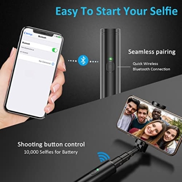 Vproof Monopod Selfie Stick Bluetooth for Ultimate Selfies