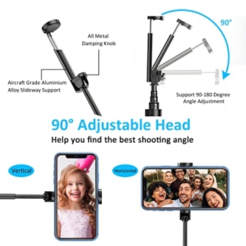 Vproof Monopod Selfie Stick Bluetooth for Ultimate Selfies