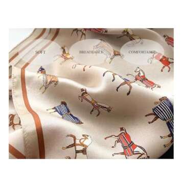 Tim & Tina Luxurious Silk Hair Scarf for Women