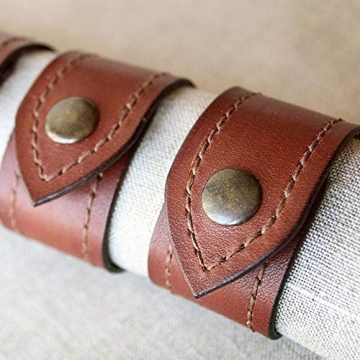 Elegant GGRXA Leather Napkin Rings Set for All Occasions