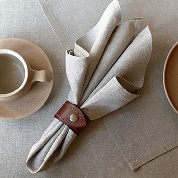 Elegant GGRXA Leather Napkin Rings Set for All Occasions