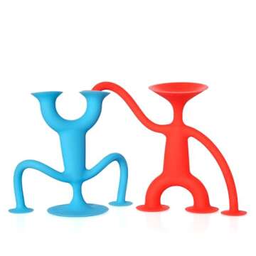 Fat Brain Toys Oogi Family by MOLUK - Red, Blue - Open-Ended Fidget Toys, Kids & Teens