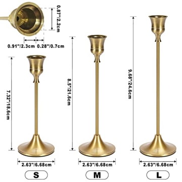 Beautiful Brass Candlestick Holders Set for Every Occasion