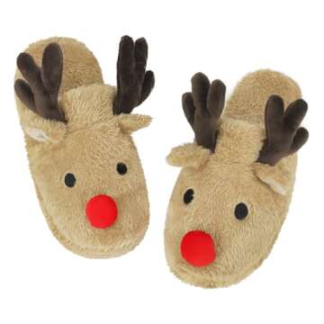 Greenery-GRE Womens Warm Fleece Indoor Cartoon Slippers Winter Soft Cozy Home Booties Non-Slip Plush...
