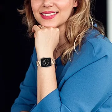 OMIU Adjustable Stainless Steel iWatch Band for Women