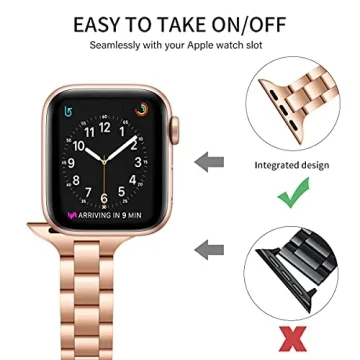 OMIU Adjustable Stainless Steel iWatch Band for Women
