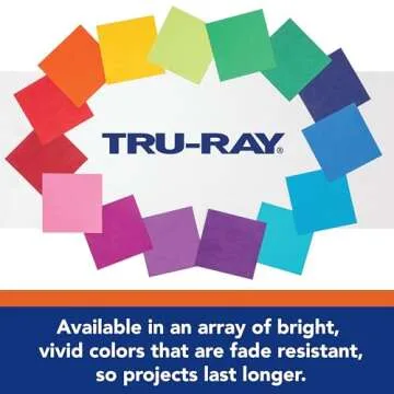 Tru-Ray Heavyweight Construction Paper - 50 Sheets, Cool Colors