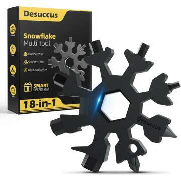 Desuccus 18-in-1 Snowflake Multi Tool - Perfect for Christmas