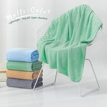 OLESTER Oversized Microfiber Bath Towel Set - Soft & Absorbent