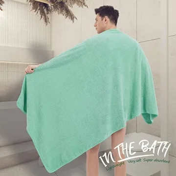 OLESTER Oversized Microfiber Bath Towel Set - Soft & Absorbent