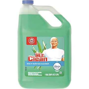 Mr. Clean Multipurpose Cleaning Solution with Febreze— 128 oz., Meadows & Rain Scent