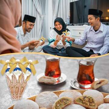 Yinkin 12 Sets Muslim Prayer Beads Gift for Eid and Weddings