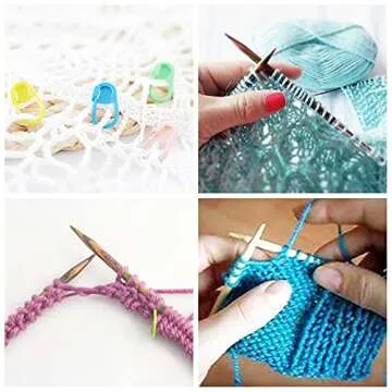 Exquiss Bamboo Knitting Needles Set-36pcs Single Pointed Wooden Knitting Needles, 9 Inches Length Knitting Supplies for Beginners (18 Sizes: 2.0 mm-10.0 mm) + Weaving Tools Knitting Kits