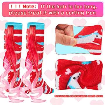 Tarpop Unicorn Socks for Woman 2 Pairs Cute Animal Crazy Novelty Unicorn Socks High Unicorn Socks Lo...