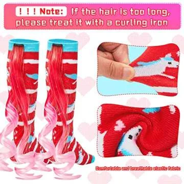 Tarpop Unicorn Socks for Woman 2 Pairs Cute Animal Crazy Novelty Unicorn Socks High Unicorn Socks Lo...