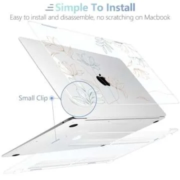 MEEgoodo Elegant Case for MacBook Air 13.3-inch 2018-2021