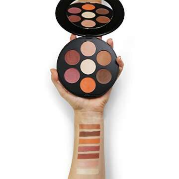 Inika Day to Night Eye Shadow Palette, Limited Edition Beauty Gift Set, Eyeshadow Palette makeup, Vegan Make Up, Suits Sensitive Eyes, 7 Colorful Shades