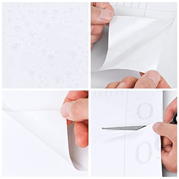 WENMER White Peel Stick Wallpaper Waterproof DIY Decor