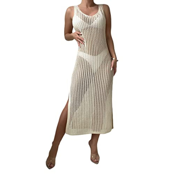 Stylish Verdusa Women's Crochet Cover Up - Comfortable Beach Dress