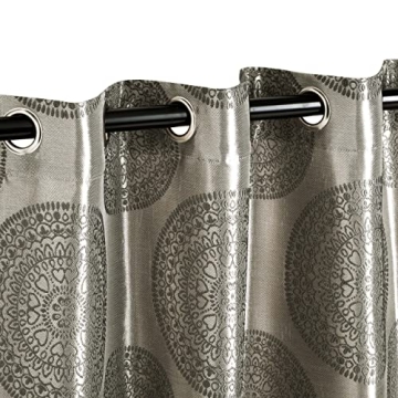 Superior Mossley Jacquard Woven Curtain Panels Set