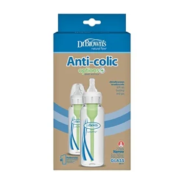 Dr Brown's Anti-Colic Glass Baby Bottle 2 Pack 8 oz