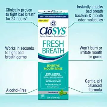 CloSYS Alcohol-Free Sensitive Mouthwash for Gentle Care