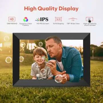 Frameo 10.1 Inch WiFi Digital Photo Frame - 32GB Memory, HD Display