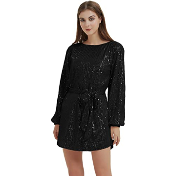 Anna-Kaci Women's Sparkly Sequins Party Dress - Elegant & Comfortable