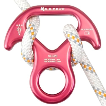 S.E.PEAK 30kN Rescue Figure 8 Descender w/Bent-Ear, Rappelling Gear for Climbing