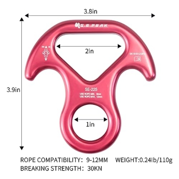 S.E.PEAK 30kN Rescue Descender with Bent-Ear Safety