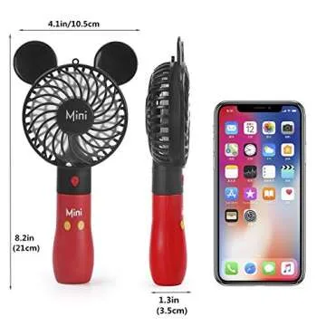 Crethinkaty Hand Held Fan - Portable USB Charged Coolness