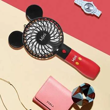 Crethinkaty Hand Held Fan - Portable USB Charged Coolness